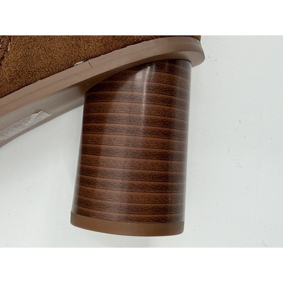 C Wonder Womens Knee High Boot Size 8 New Tan Suede - Picture 6 of 12